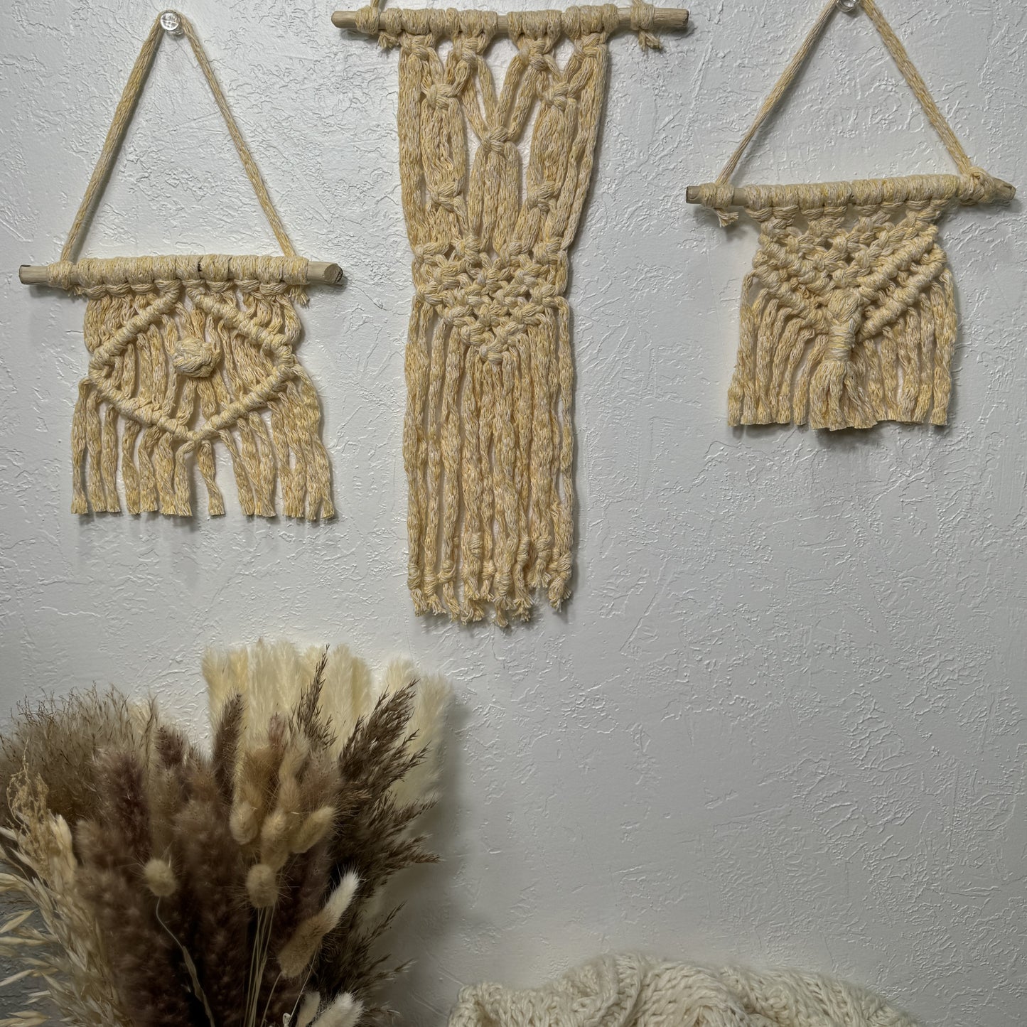 Macrame - Yellow Baby Trio Set