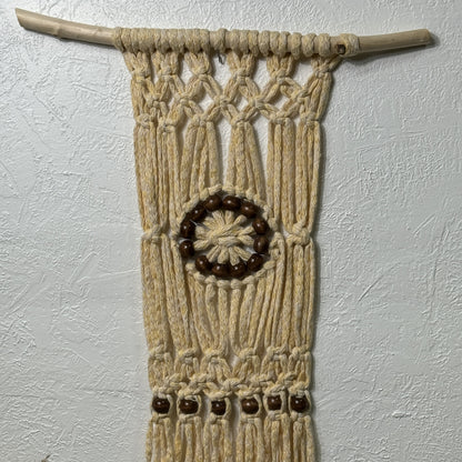 Macrame - Yellow Baby w/Beaded Circle