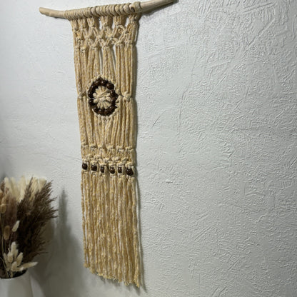 Macrame - Yellow Baby w/Beaded Circle