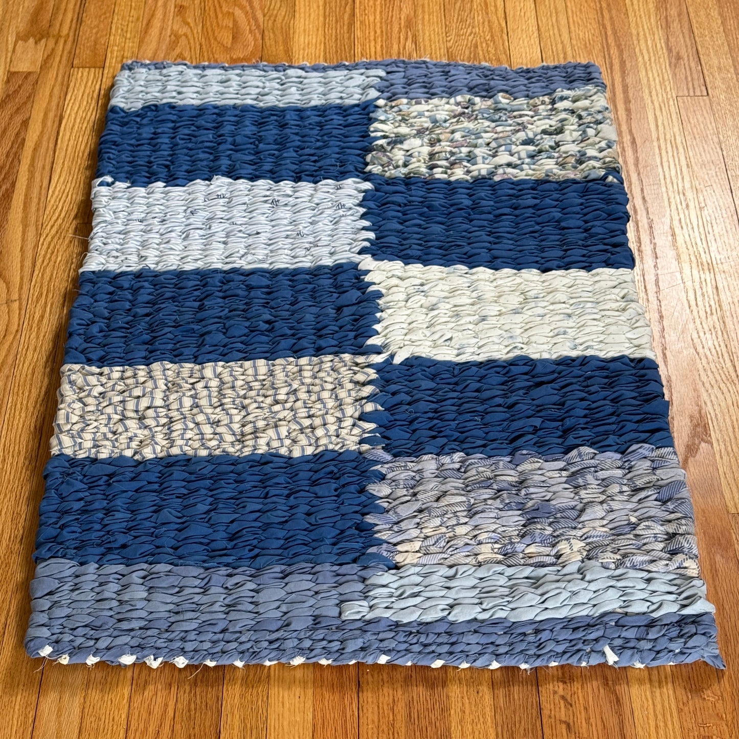 Rug | Skid Proof | Checkered Blue Hues