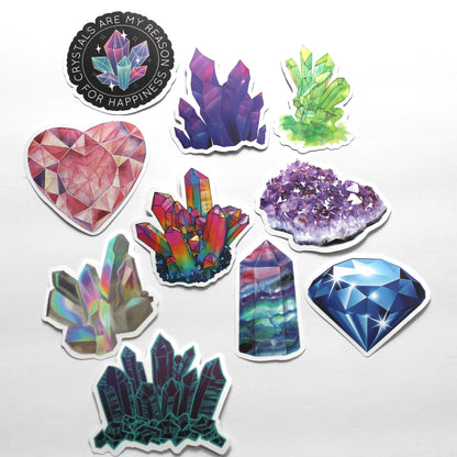 Crystals Stickers – Pack of 10