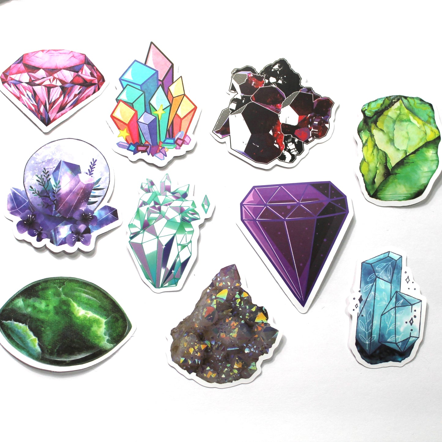 Crystals Stickers – Pack of 10