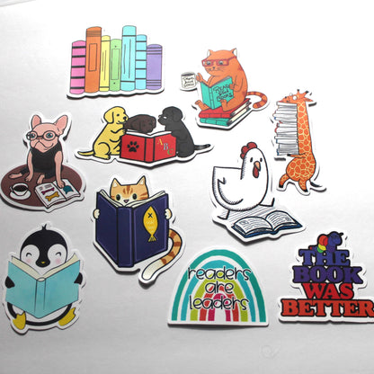 Books/Reading Stickers – Pack of 10