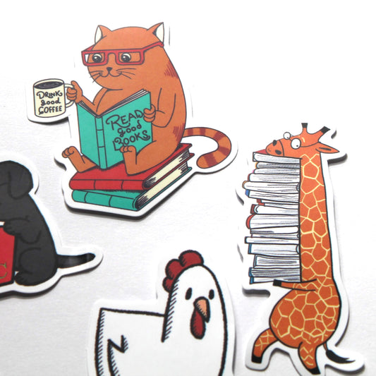 Books/Reading Stickers – Pack of 10