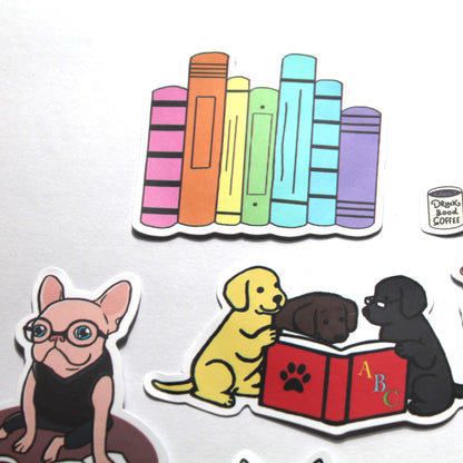 Books/Reading Stickers – Pack of 10