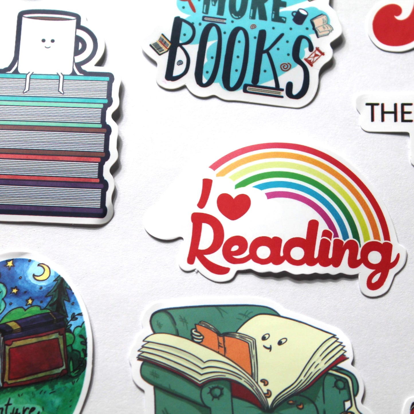 Books/Reading Stickers – Pack of 10