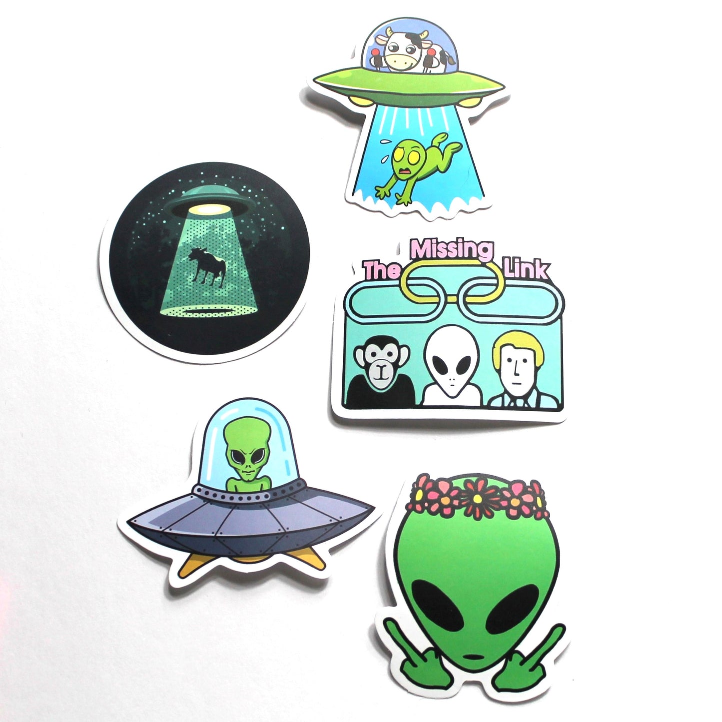 Alien Stickers – Pack of 5