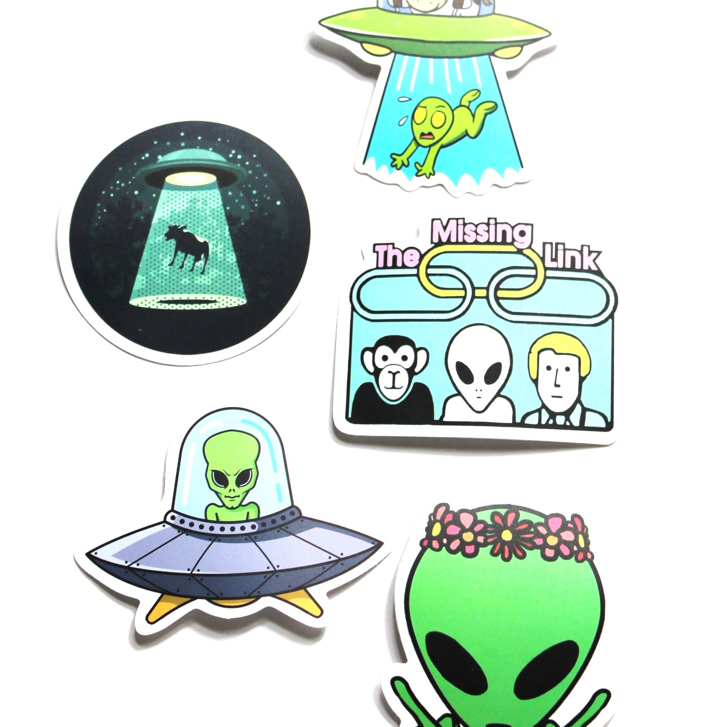 Alien Stickers – Pack of 5