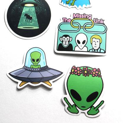 Alien Stickers – Pack of 5