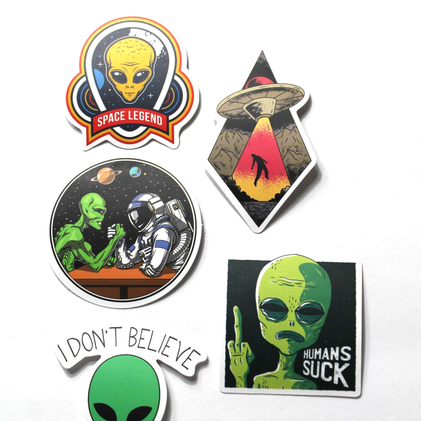 Alien Stickers – Pack of 5