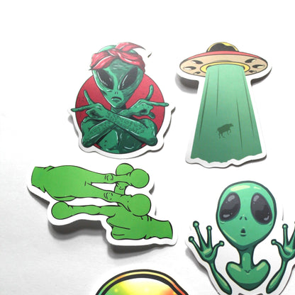 Alien Stickers – Pack of 5