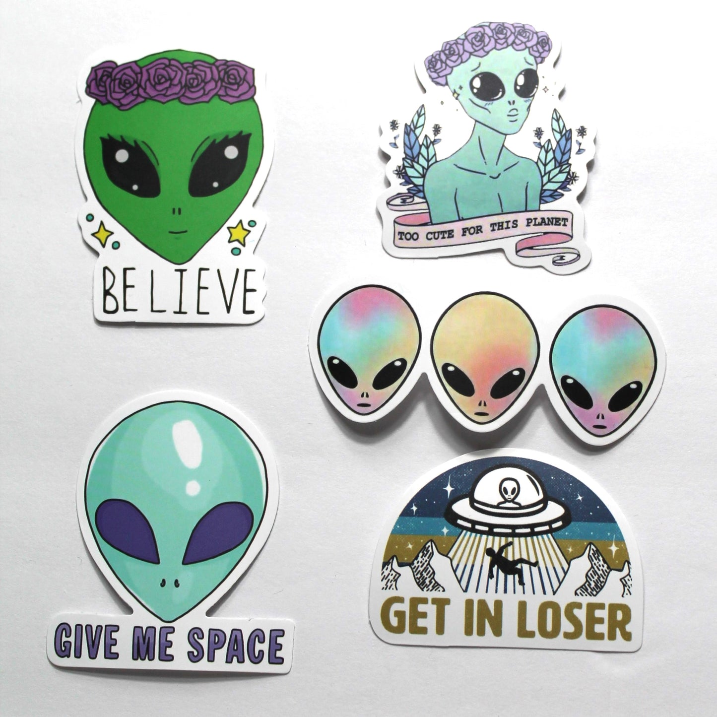 Alien Stickers – Pack of 5