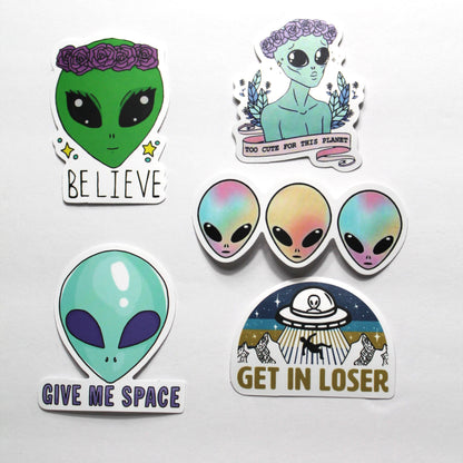 Alien Stickers – Pack of 5