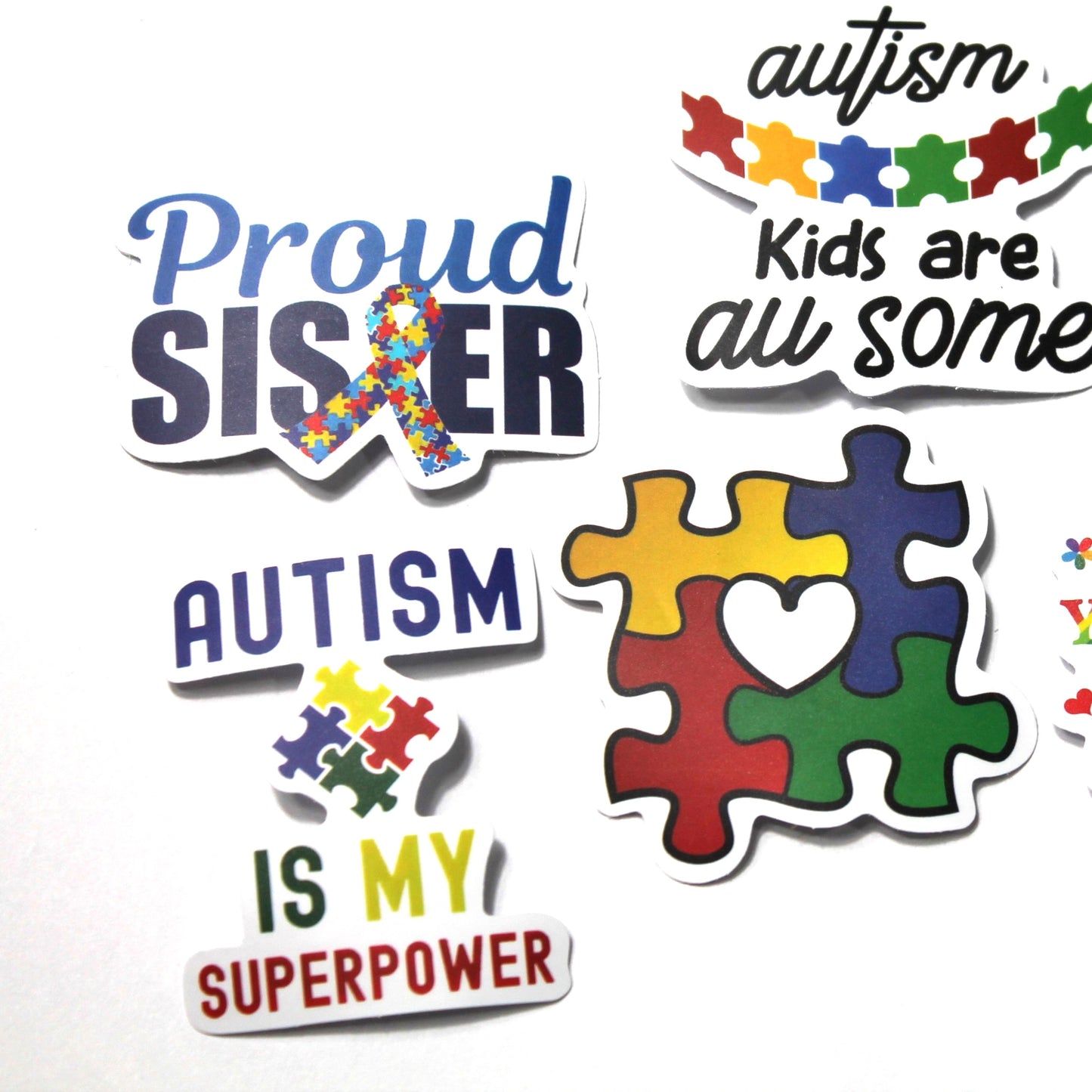 Autism Stickers – Pack of 5