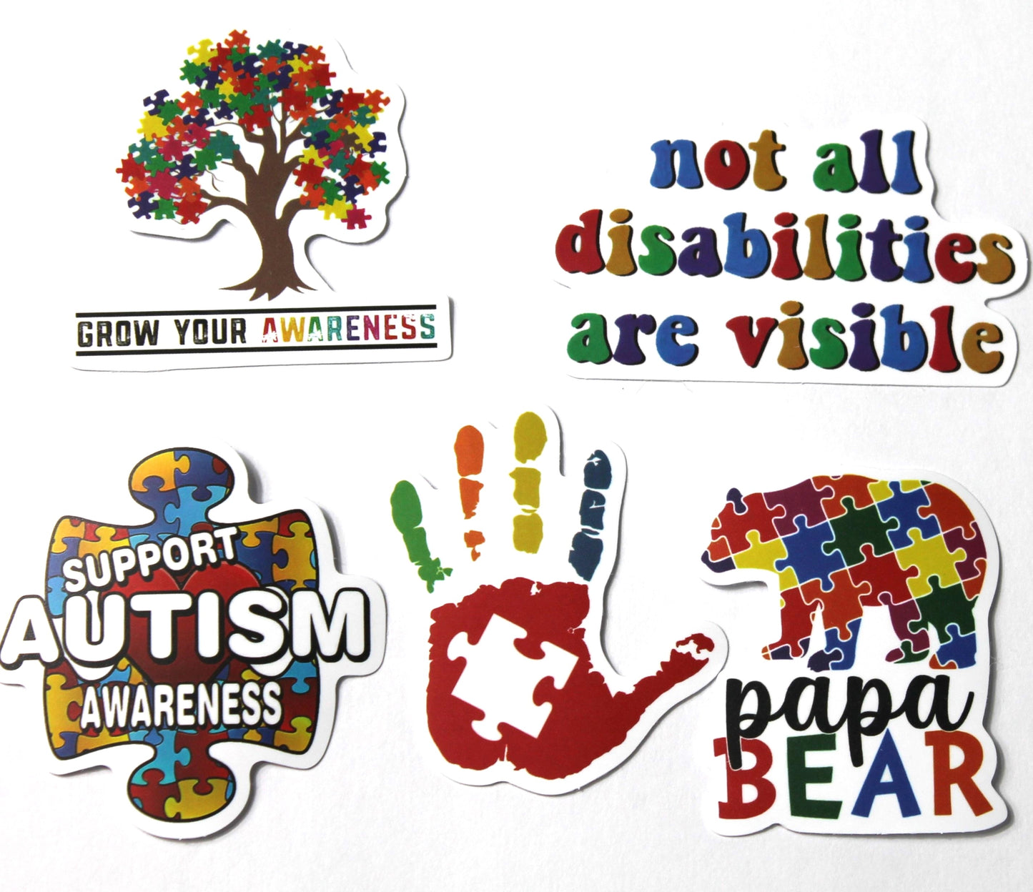 Autism Stickers – Pack of 5