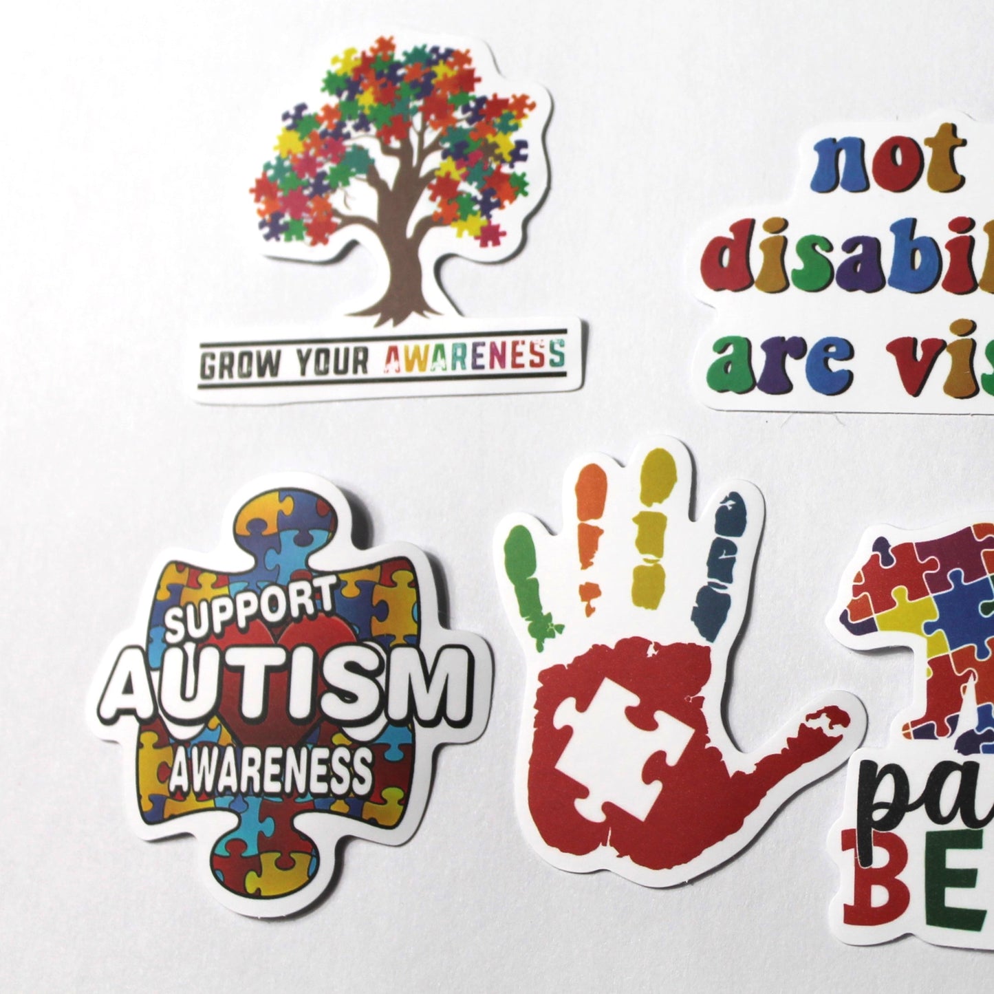 Autism Stickers – Pack of 5