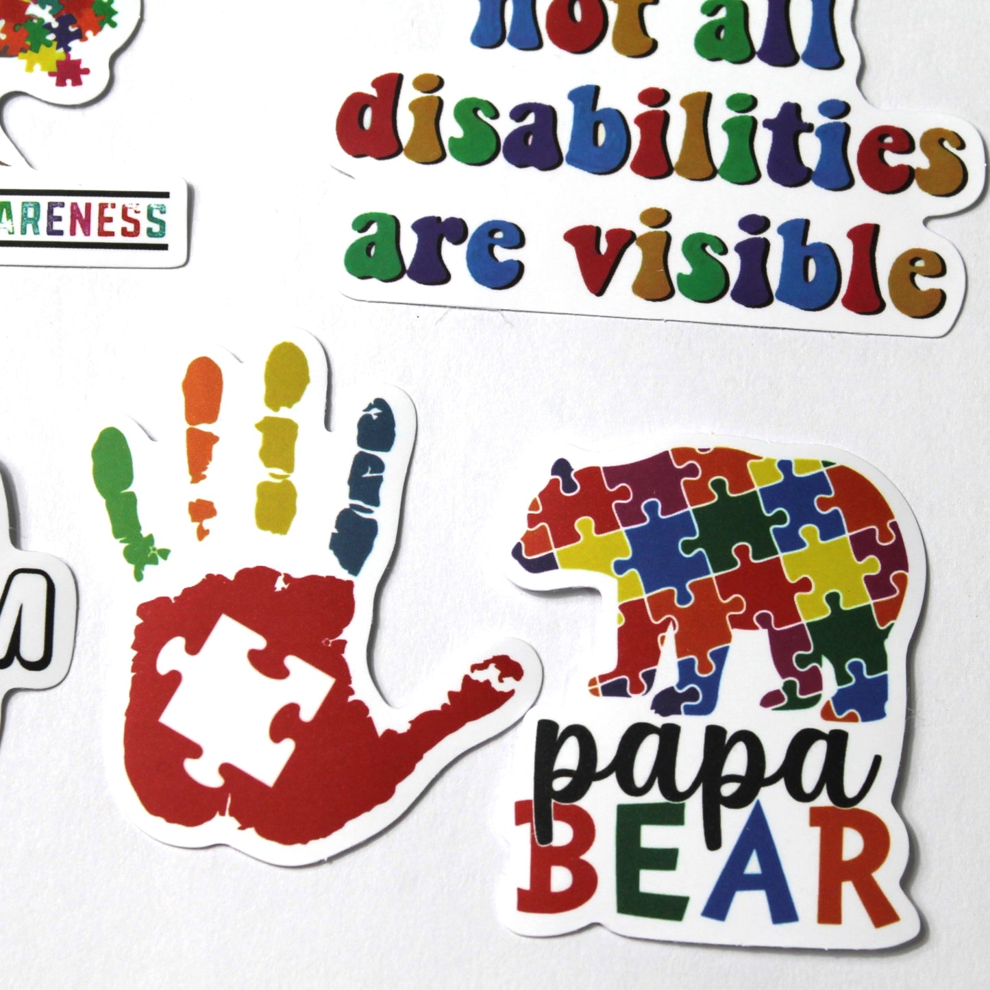 Autism Stickers – Pack of 5