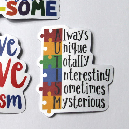 Autism Stickers – Pack of 5