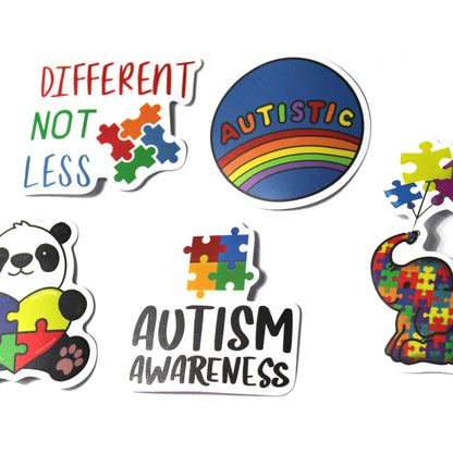 Autism Stickers – Pack of 5