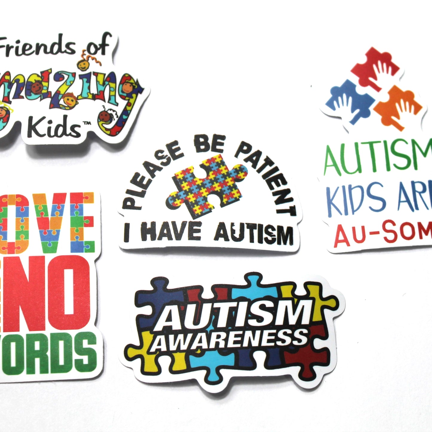 Autism Stickers – Pack of 5