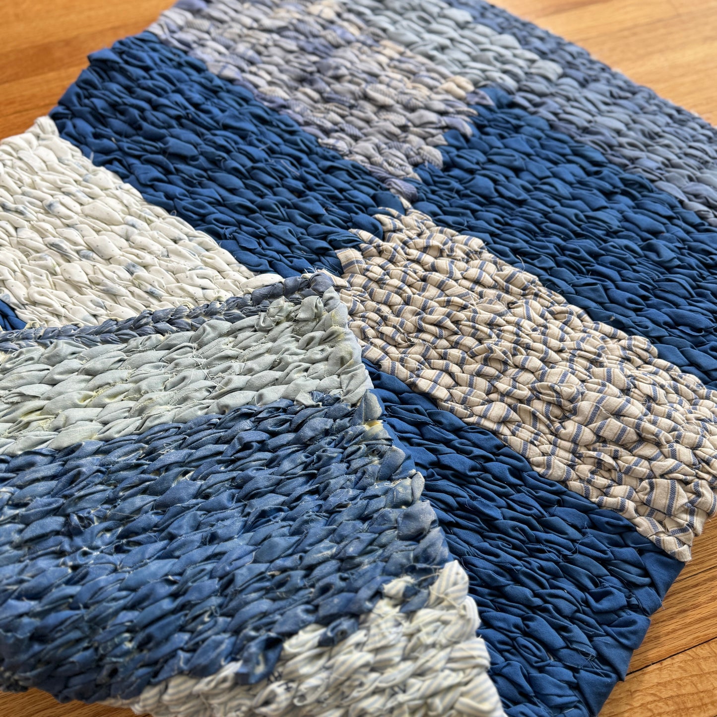 Rug | Skid Proof | Checkered Blue Hues