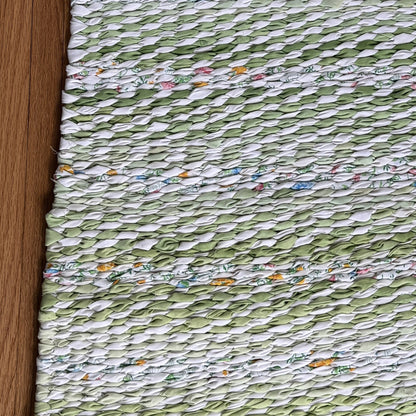 Rug | Skid Proof| Greens in Multi Stripe Pattern