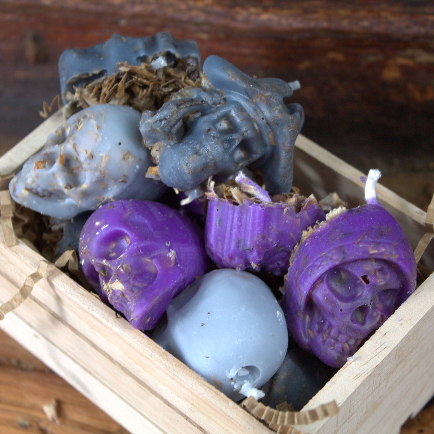 Fire Starter Skulls (Soy & Beeswax Blend) - Multicolor