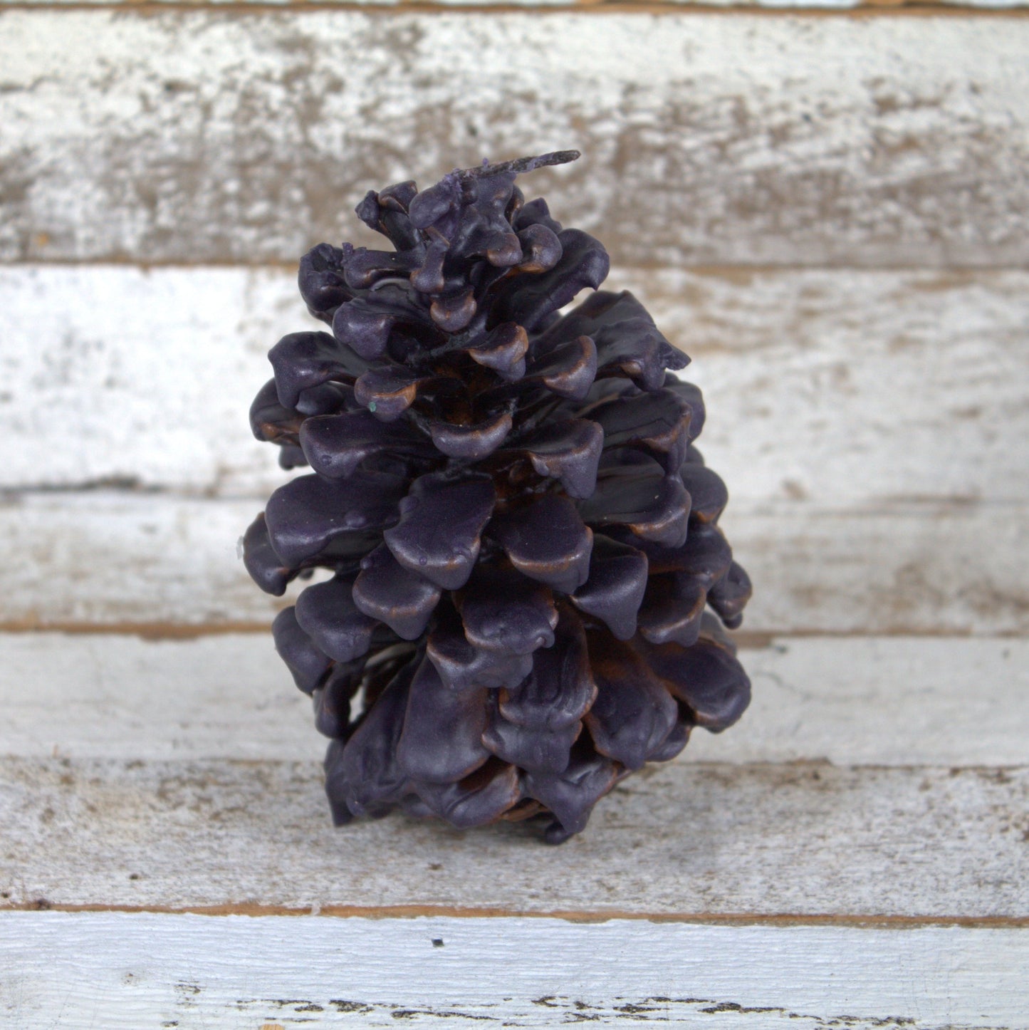 Fire Starter Pinecone (100% Beeswax) - Metallic Plum Large