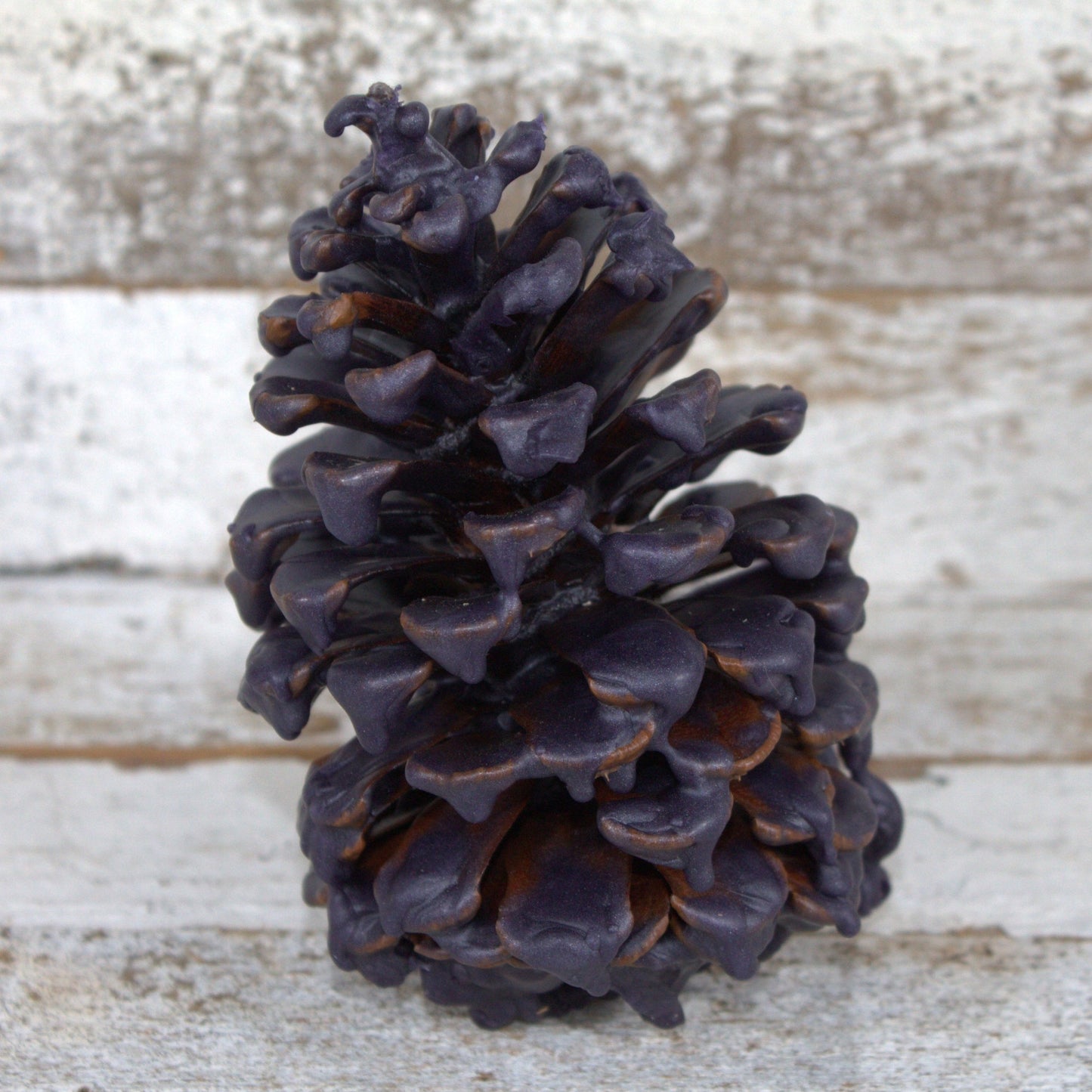 Fire Starter Pinecone (100% Beeswax) - Metallic Plum Large