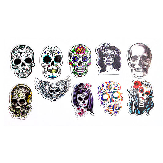 Decorative Skull Stickers – Pack of 10