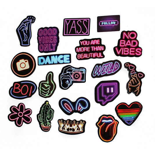 Neon Stickers – Pack of 20