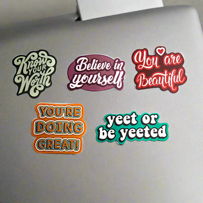 Sayings | Button Stickers | Pack of 5