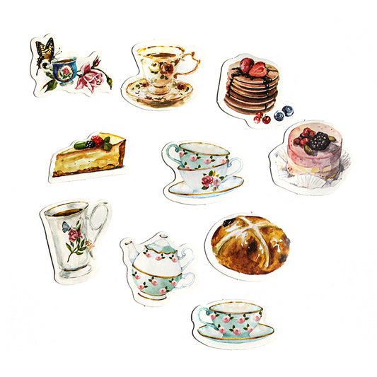 Tea Time Stickers – Pack of 10