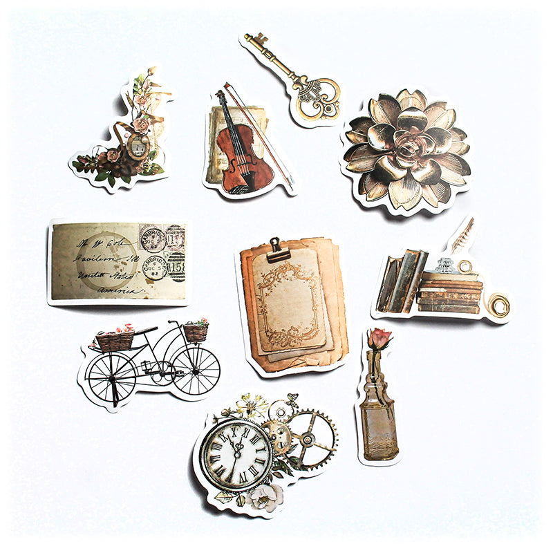 Vintage Theme | Stickers | Pack of 10