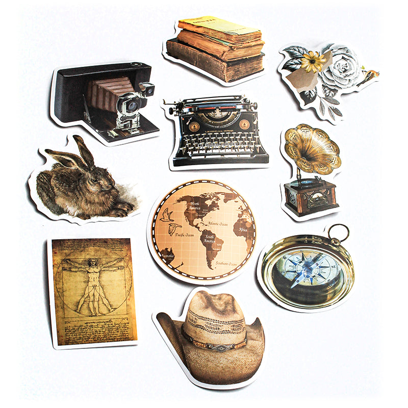 Vintage Theme | Stickers | Pack of 10