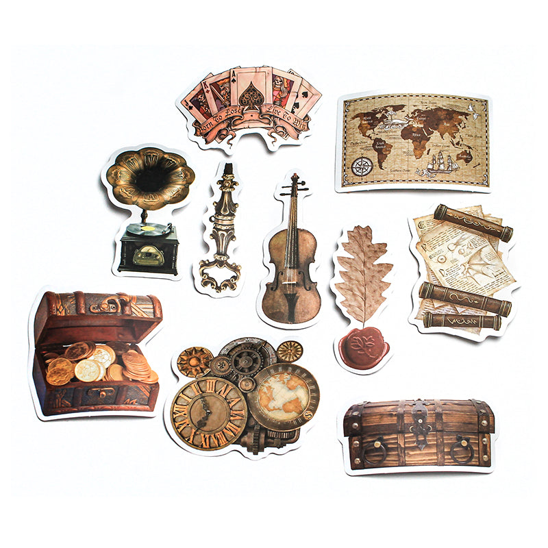 Vintage Theme | Stickers | Pack of 10
