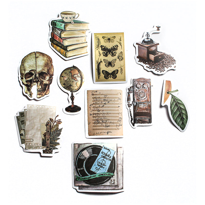 Vintage Theme | Stickers | Pack of 10
